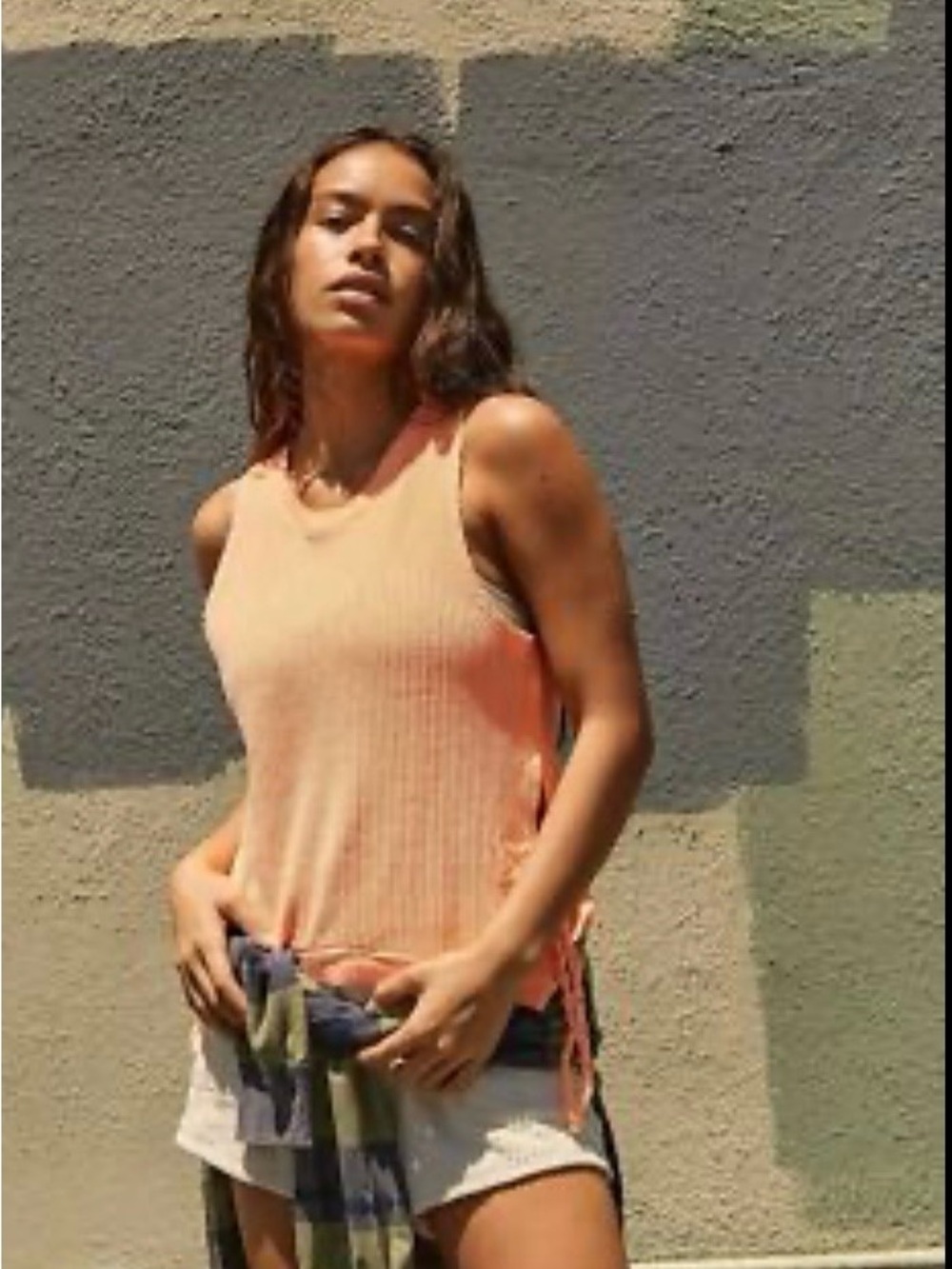 Free people Waffle Tank